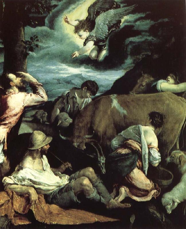 Jacopo Bassano The Annunciation to the Shepherds China oil painting art